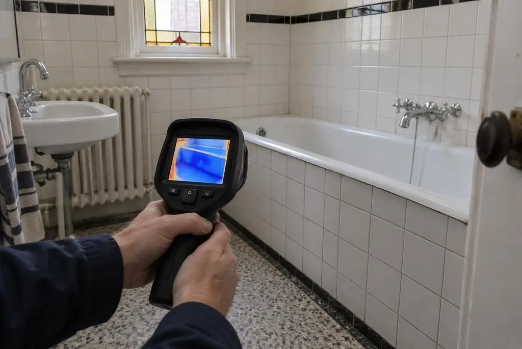 Lekdetectie Zaandam – onderzoek in een badkamer van een oudere woning