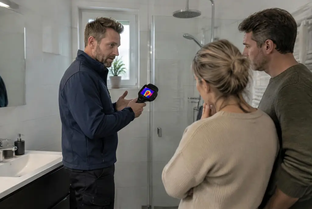 Lekdetectie Zaandam – specialist legt bevindingen uit aan bewoner